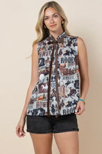 Load image into Gallery viewer, Desert Rodeo Charm Sleeveless Top