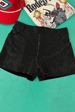 Load image into Gallery viewer, Jitterbug Black Rhinestone Shorts