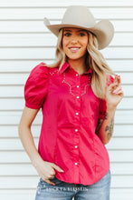 Load image into Gallery viewer, Willow Pink Pearl Snap Button Down Shirt
