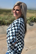 Load image into Gallery viewer, Checked in Turquoise