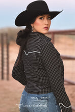 Load image into Gallery viewer, Black Saddle Stitch Western Shirt