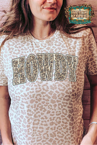 HOWDY Leopard Jersey Tee