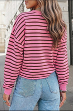 Load image into Gallery viewer, The Strawberry Mocha Stripe Pullover
