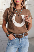 Load image into Gallery viewer, Horseshoe Hideaway Knit Top
