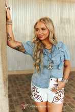 Load image into Gallery viewer, The Canyon Queen Denim Top
