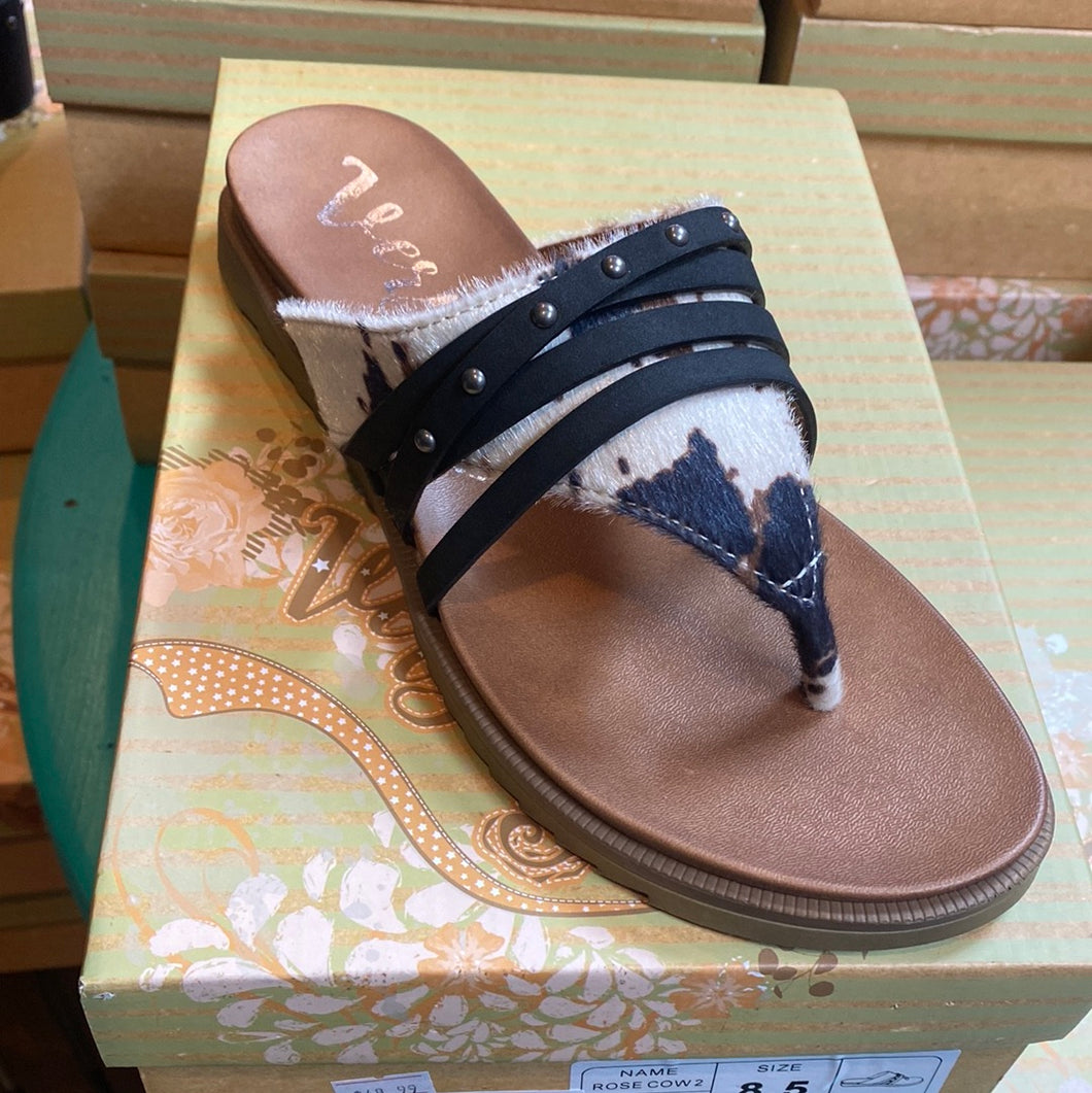 Rose Cow Sandal