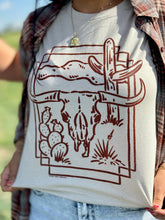 Load image into Gallery viewer, Western Skull Cactus Tee
