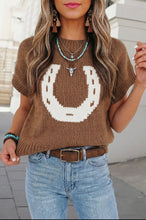 Load image into Gallery viewer, Horseshoe Hideaway Knit Top
