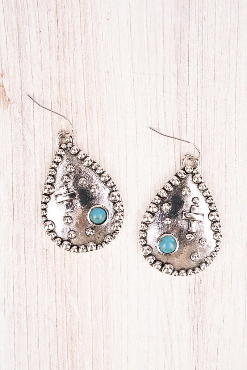 Crossville Turquoise Earrings