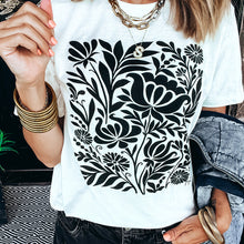 Load image into Gallery viewer, Black Bouquet Tee
