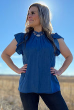Load image into Gallery viewer, Baby Doll Denim Top
