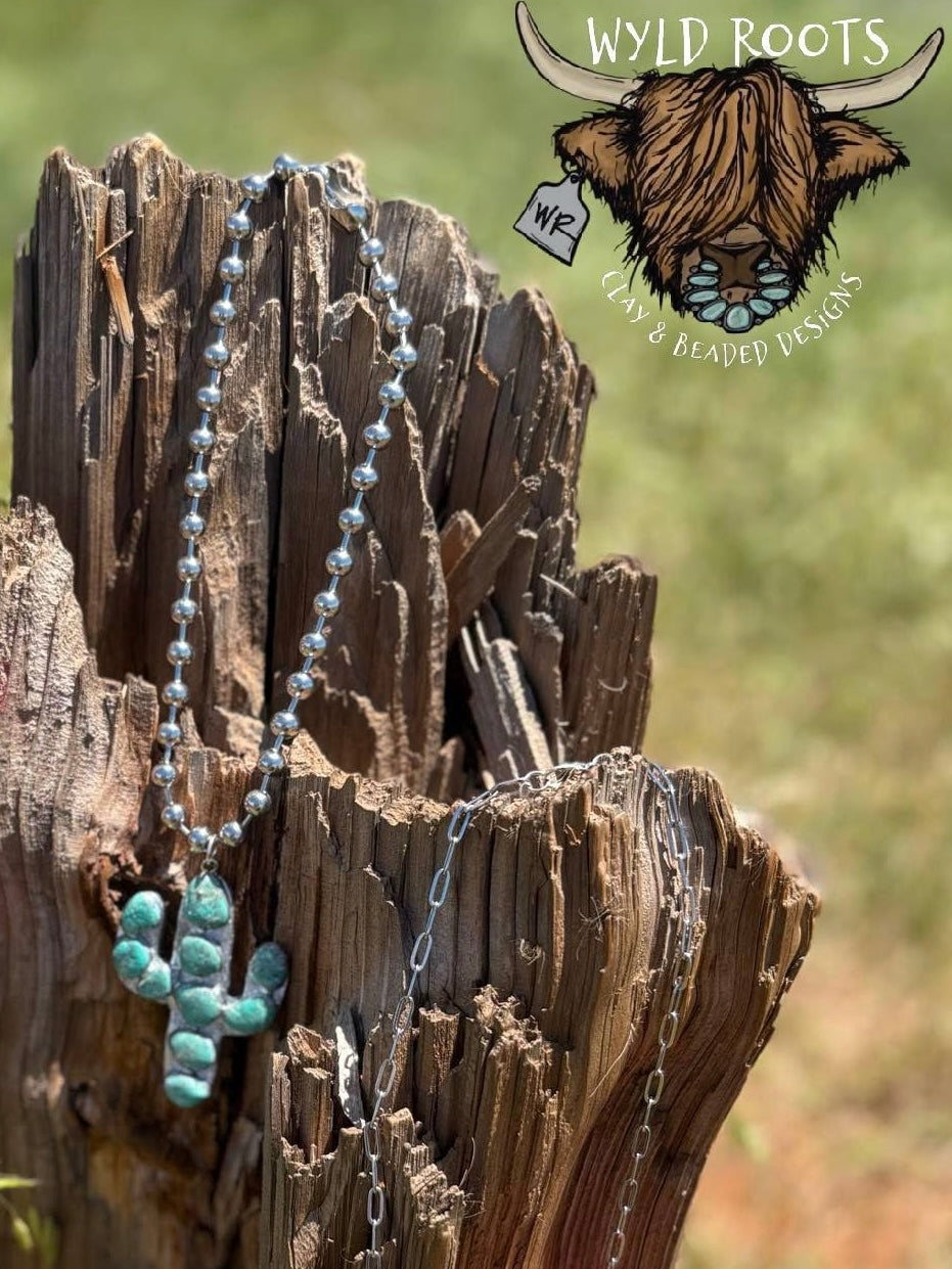 Cactus Turquoise Necklace