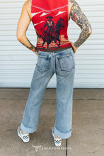 Load image into Gallery viewer, Cowgirl Chaos Patch Denim Jeans
