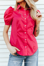Load image into Gallery viewer, Willow Pink Pearl Snap Button Down Shirt
