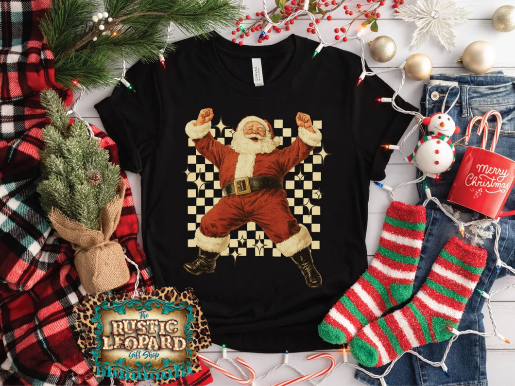 Checkered Santa