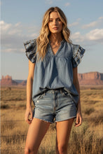Load image into Gallery viewer, Tencel Denim Top
