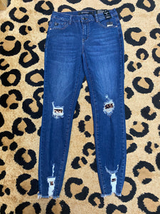 Lucky Leopard Patch Jeans