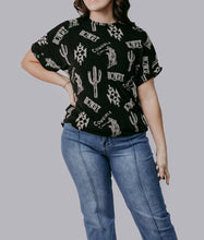 Load image into Gallery viewer, Glam it up Western Top
