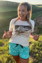 Load image into Gallery viewer, Bandana Babe Turquoise Shorts
