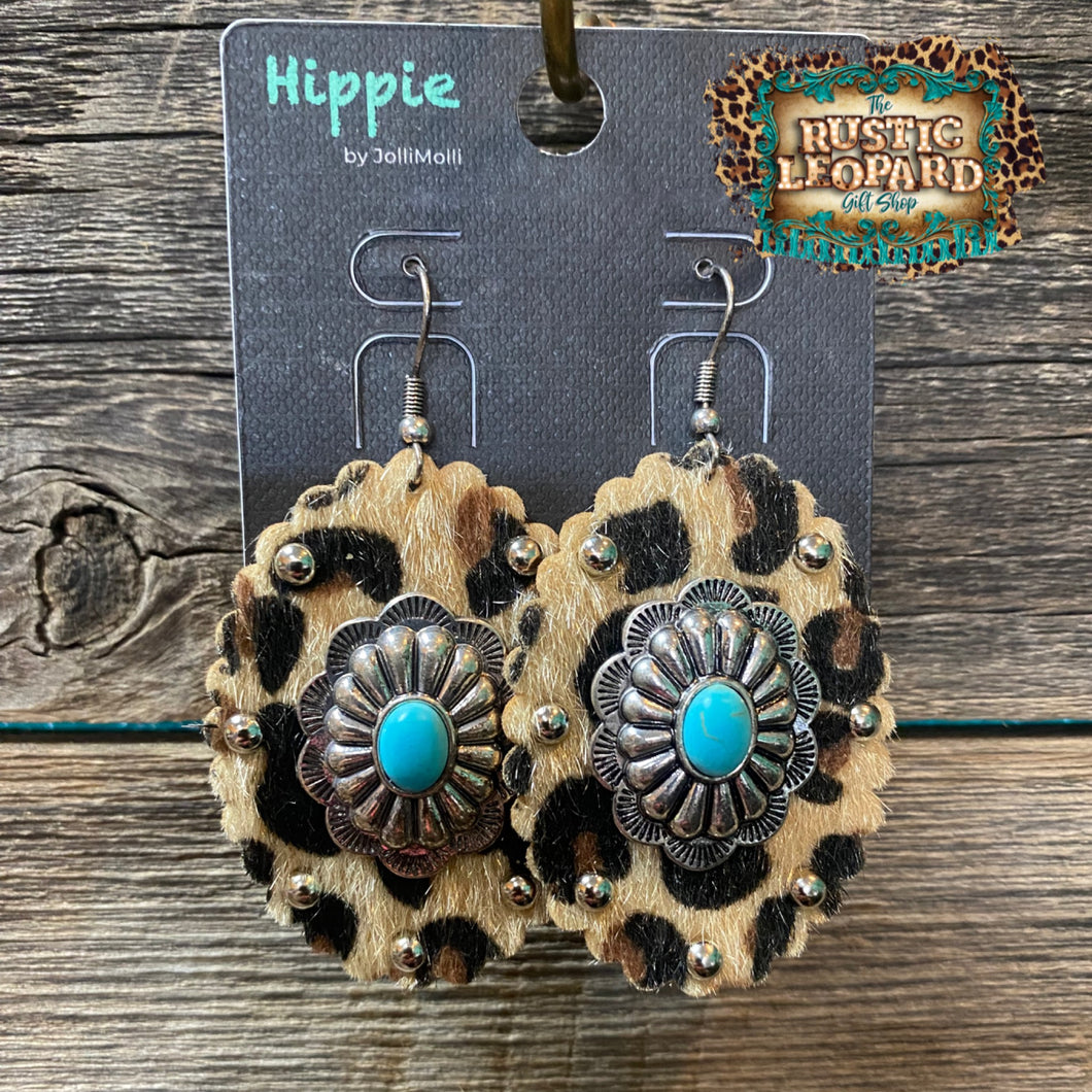 Leopard Western Earrings