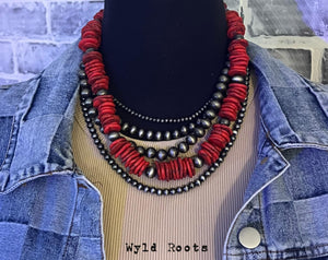 Raider Red Necklace