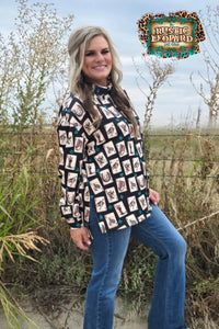Luck Of The Brand Mock Neck Pullover