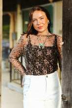 Load image into Gallery viewer, Sheer Obession Leopard Mesh Top
