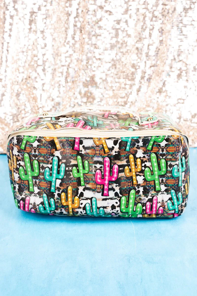 IRIA CACTUS JETSETTER EXPANDABLE MAKEUP BAG