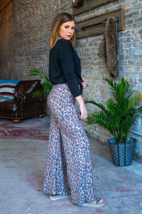 Vintage Leopard Flare Pant